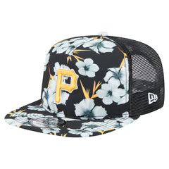 Pittsburgh Pirates New Era Adventure Pattern Golfer Trucker Snapback Hat - MLB Hats