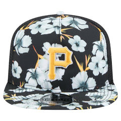 Pittsburgh Pirates New Era Adventure Pattern Golfer Trucker Snapback Hat - MLB Hats