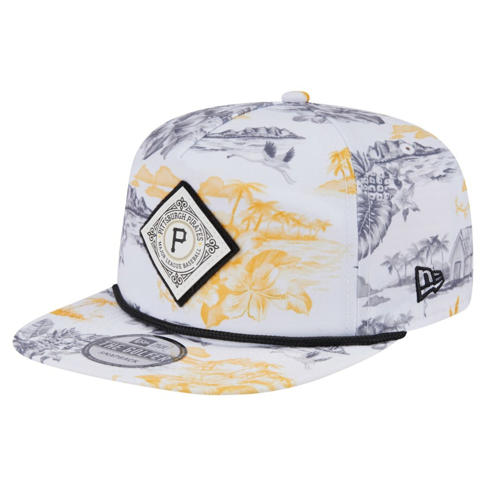 Pittsburgh Pirates New Era Printed Island Golfer Snapback Hat - MLB Hats