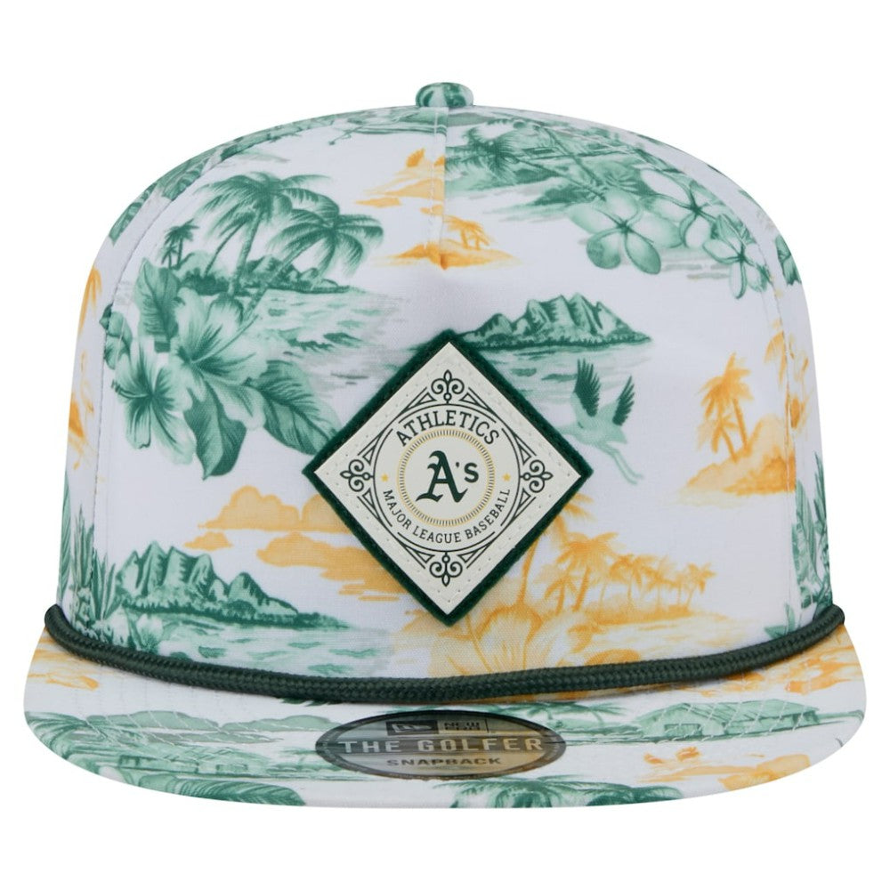 Athletics New Era Printed Island Golfer Snapback Hat - MLB Hats