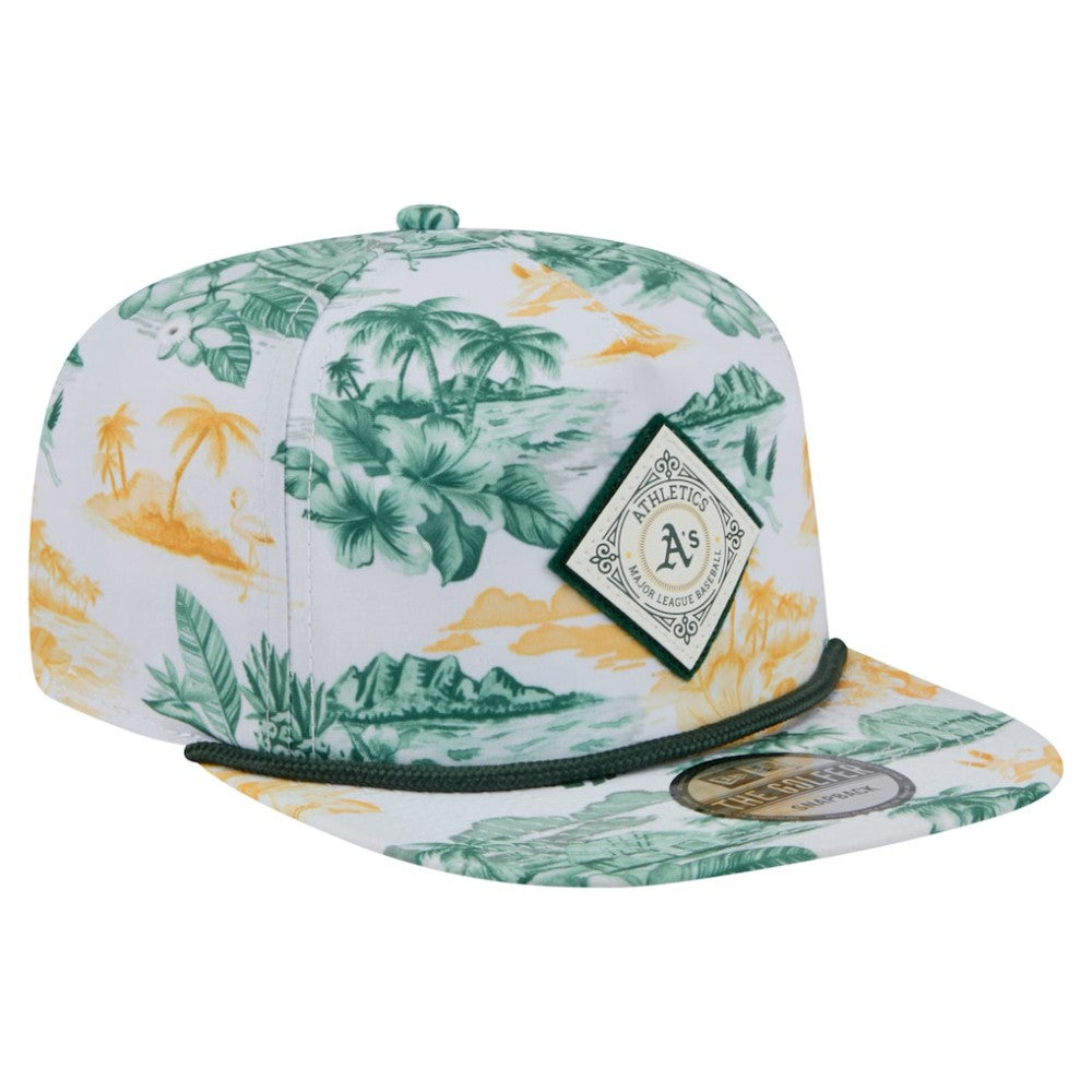 Athletics New Era Printed Island Golfer Snapback Hat - MLB Hats