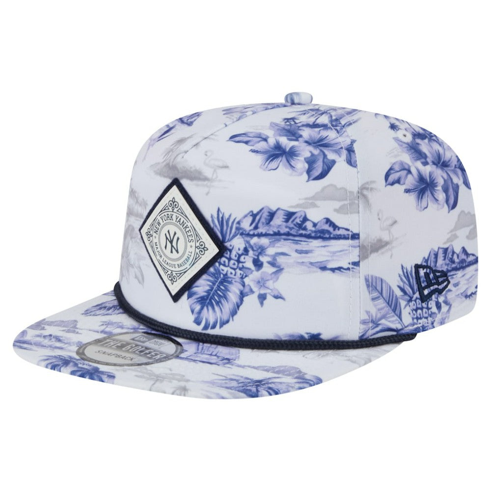 New York Yankees New Era Printed Island Golfer Snapback Hat - MLB Hats