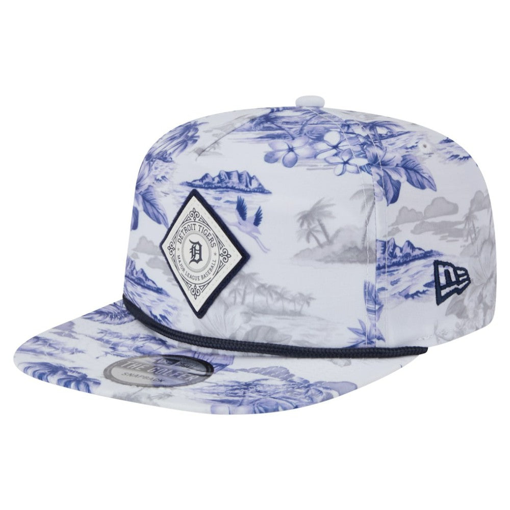 Detroit Tigers New Era Printed Island Golfer Snapback Hat - MLB Hats