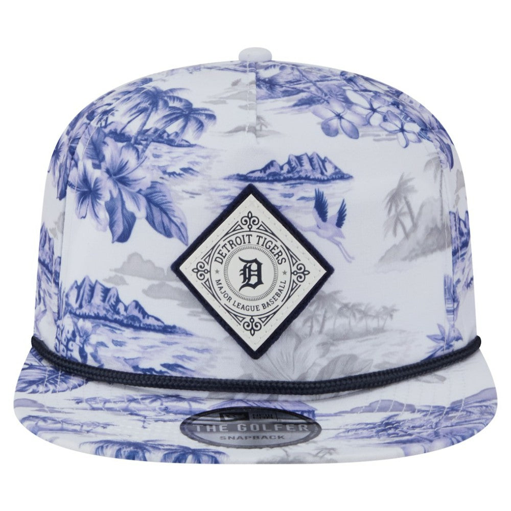 Detroit Tigers New Era Printed Island Golfer Snapback Hat - MLB Hats