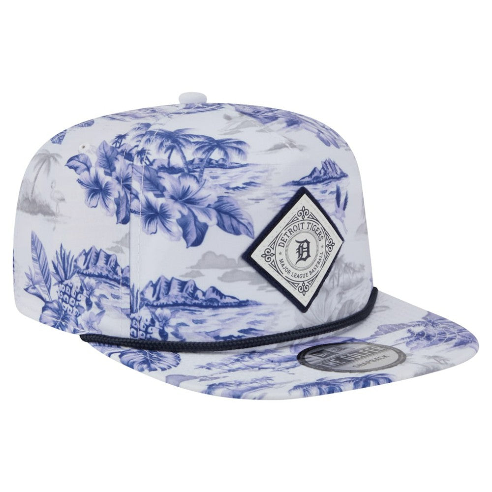 Detroit Tigers New Era Printed Island Golfer Snapback Hat - MLB Hats