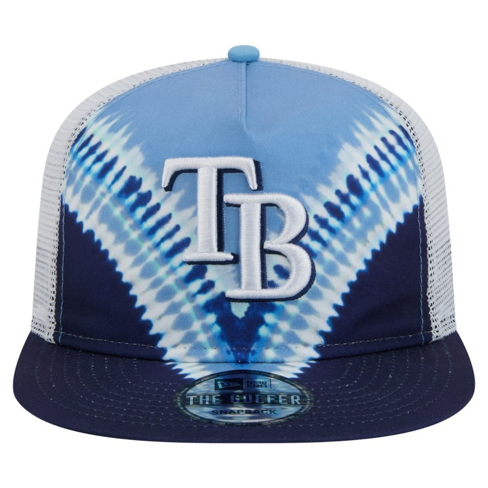 Tampa Bay Rays New Era Tie-Dye Golfer Trucker Adjustable Hat - MLB Hats