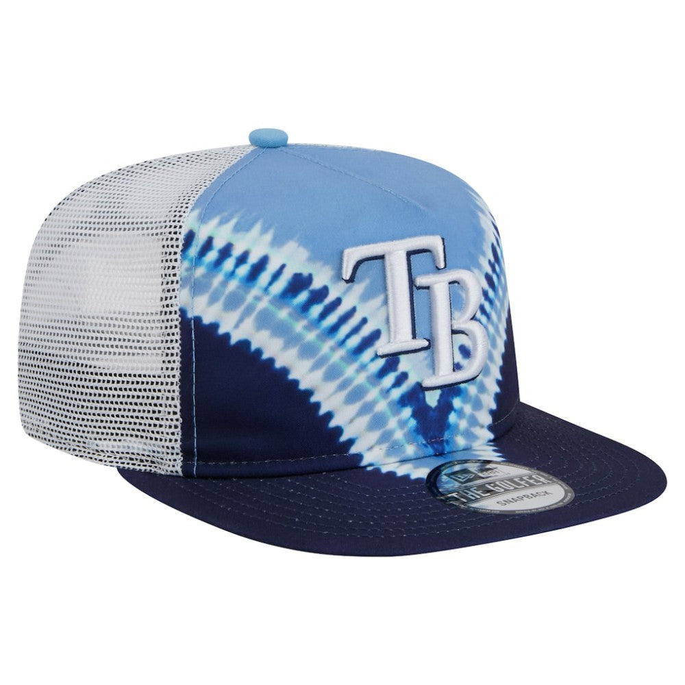 Tampa Bay Rays New Era Tie-Dye Golfer Trucker Adjustable Hat - MLB Hats