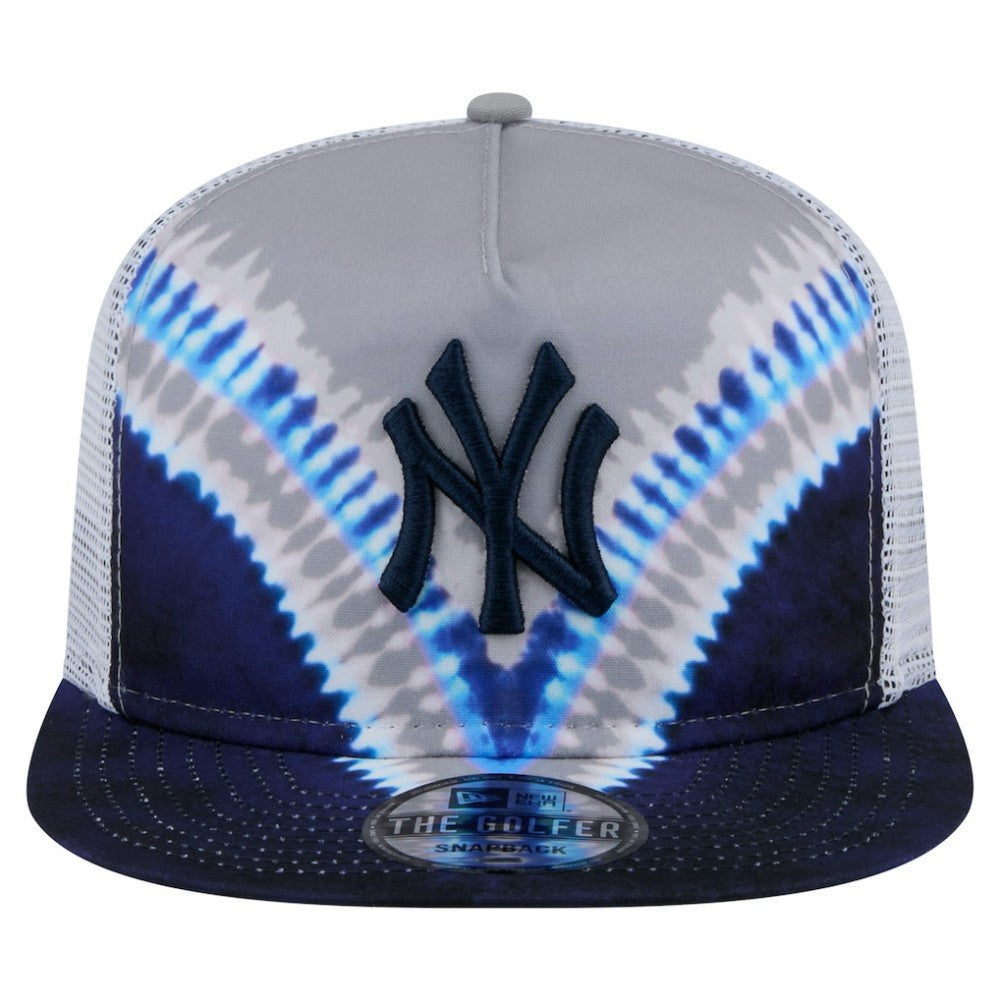 New York Yankees New Era Tie-Dye Golfer Trucker Adjustable Hat - MLB Hats