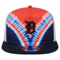 Detroit Tigers New Era Tie-Dye Golfer Trucker Adjustable Hat - MLB Hats