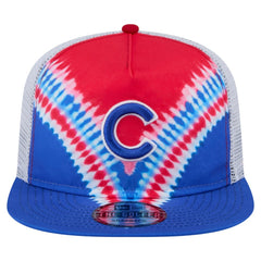Chicago Cubs New Era Tie-Dye Golfer Trucker Adjustable Hat - MLB Hats