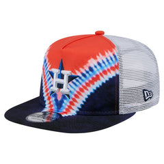 Houston Astros New Era Tie-Dye Golfer Trucker Adjustable Hat - MLB Hats