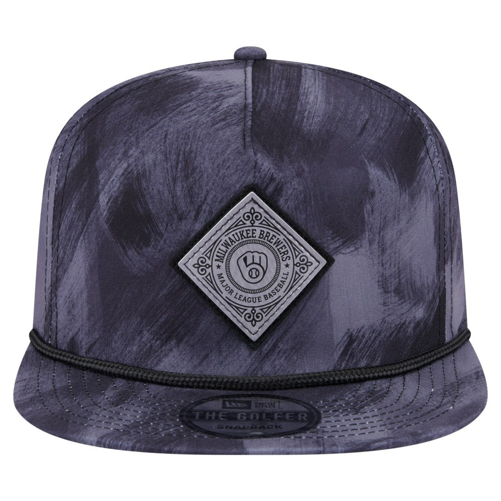 Milwaukee Brewers New Era Printed Golfer Snapback Hat - MLB Hats