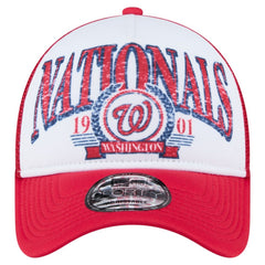 Washington Nationals New Era Distressed 9FORTY A-Frame Adjustable Trucker Hat - MLB Hats