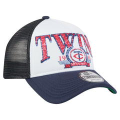 Minnesota Twins New Era Distressed 9FORTY A-Frame Adjustable Trucker Hat - MLB Hats