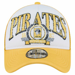 Pittsburgh Pirates New Era Distressed 9FORTY A-Frame Adjustable Trucker Hat - MLB Hats