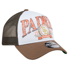 San Diego Padres New Era Distressed 9FORTY A-Frame Adjustable Trucker Hat - MLB Hats