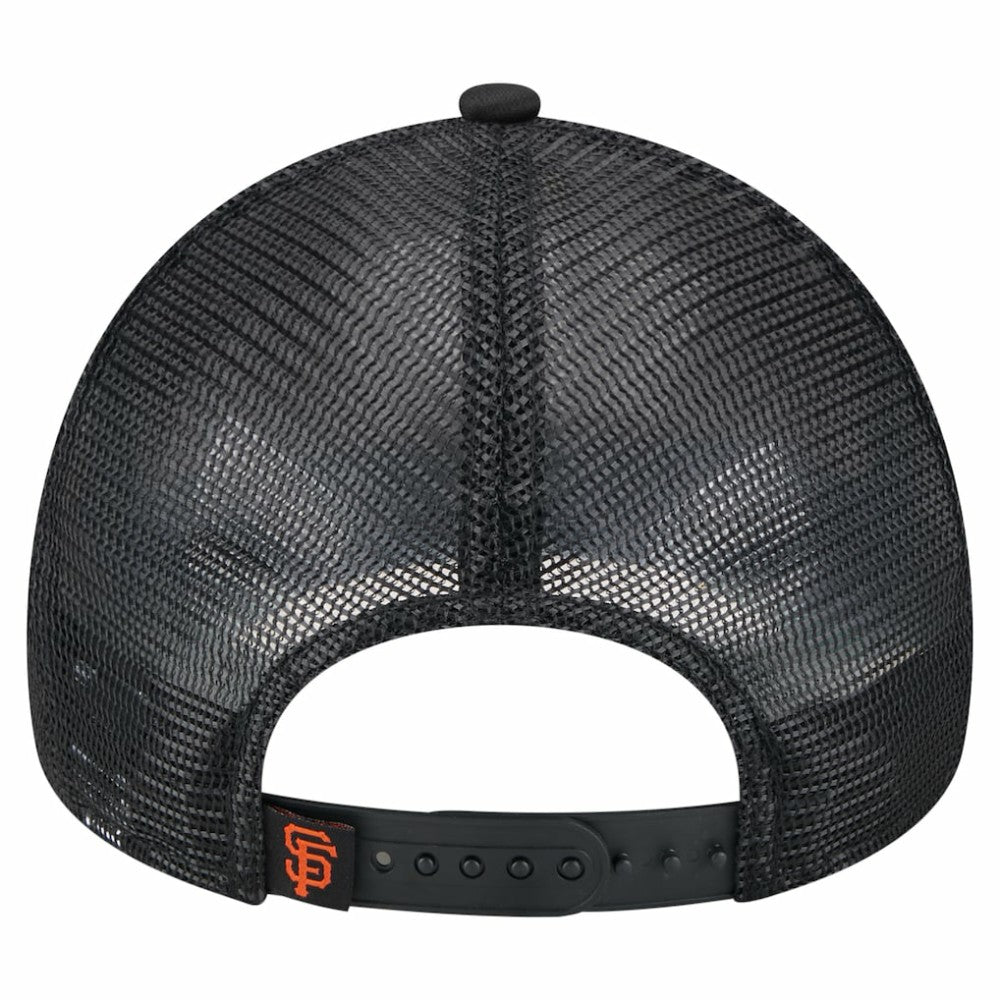 San Francisco Giants New Era Distressed 9FORTY A-Frame Adjustable Trucker Hat - MLB Hats