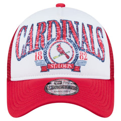 St. Louis Cardinals New Era Distressed 9FORTY A-Frame Adjustable Trucker Hat - MLB Hats