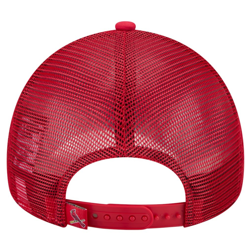 St. Louis Cardinals New Era Distressed 9FORTY A-Frame Adjustable Trucker Hat - MLB Hats