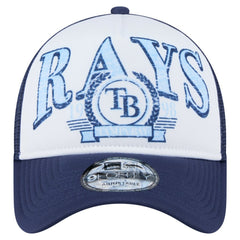 Tampa Bay Rays New Era Distressed 9FORTY A-Frame Adjustable Trucker Hat - MLB Hats