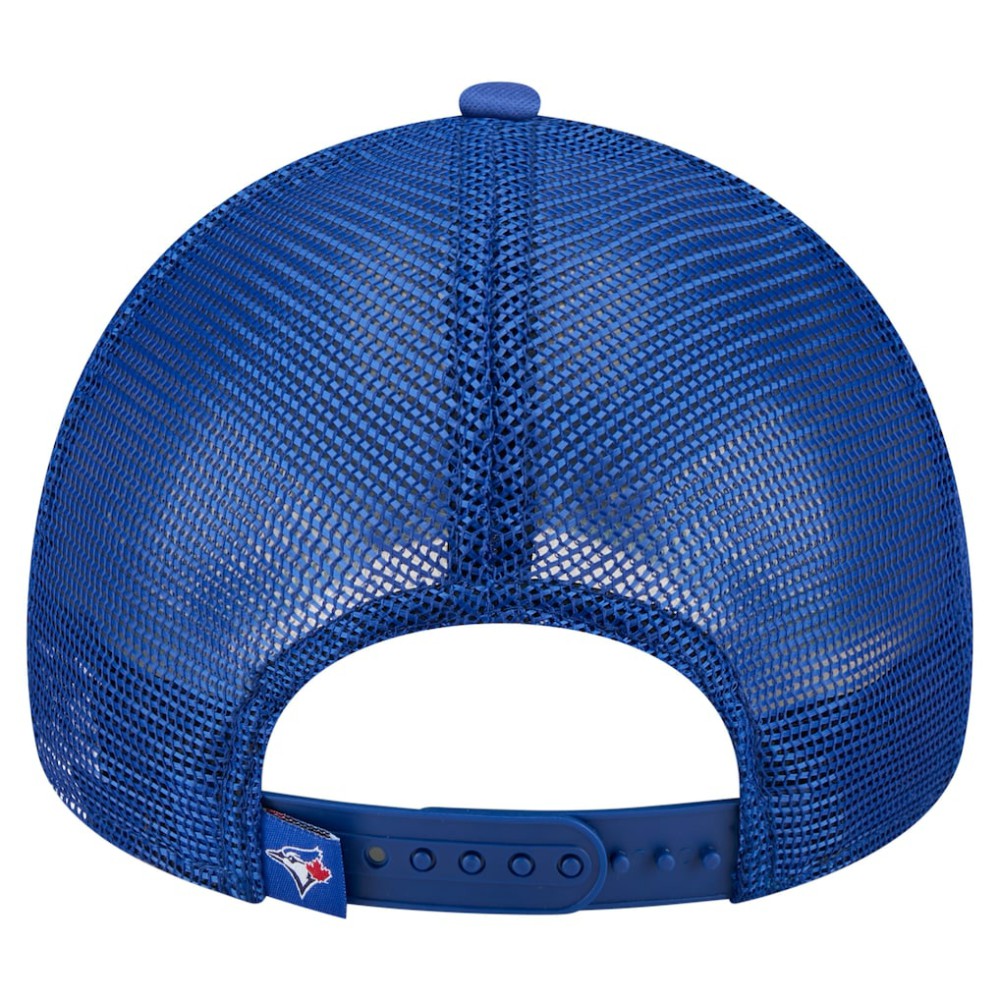 Toronto Blue Jays New Era Distressed 9FORTY A-Frame Adjustable Trucker Hat - MLB Hats