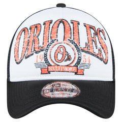 Baltimore Orioles New Era Distressed 9FORTY A-Frame Adjustable Trucker Hat - MLB Hats