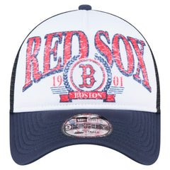Boston Red Sox New Era Distressed 9FORTY A-Frame Adjustable Trucker Hat - MLB Hats