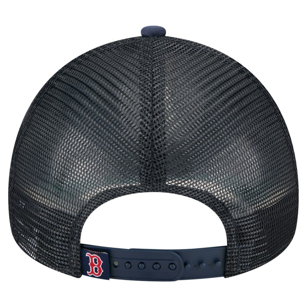 Boston Red Sox New Era Distressed 9FORTY A-Frame Adjustable Trucker Hat - MLB Hats