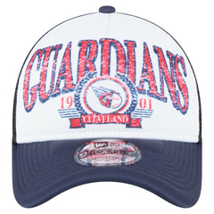 Cleveland Guardians New Era Distressed 9FORTY A-Frame Adjustable Trucker Hat - MLB Hats