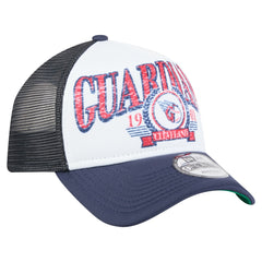 Cleveland Guardians New Era Distressed 9FORTY A-Frame Adjustable Trucker Hat - MLB Hats
