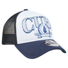 Chicago Cubs New Era Distressed 9FORTY A-Frame Adjustable Trucker Hat - MLB Hats