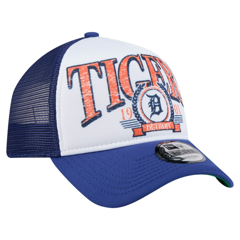 Detroit Tigers New Era Distressed 9FORTY A-Frame Adjustable Trucker Hat - MLB Hats