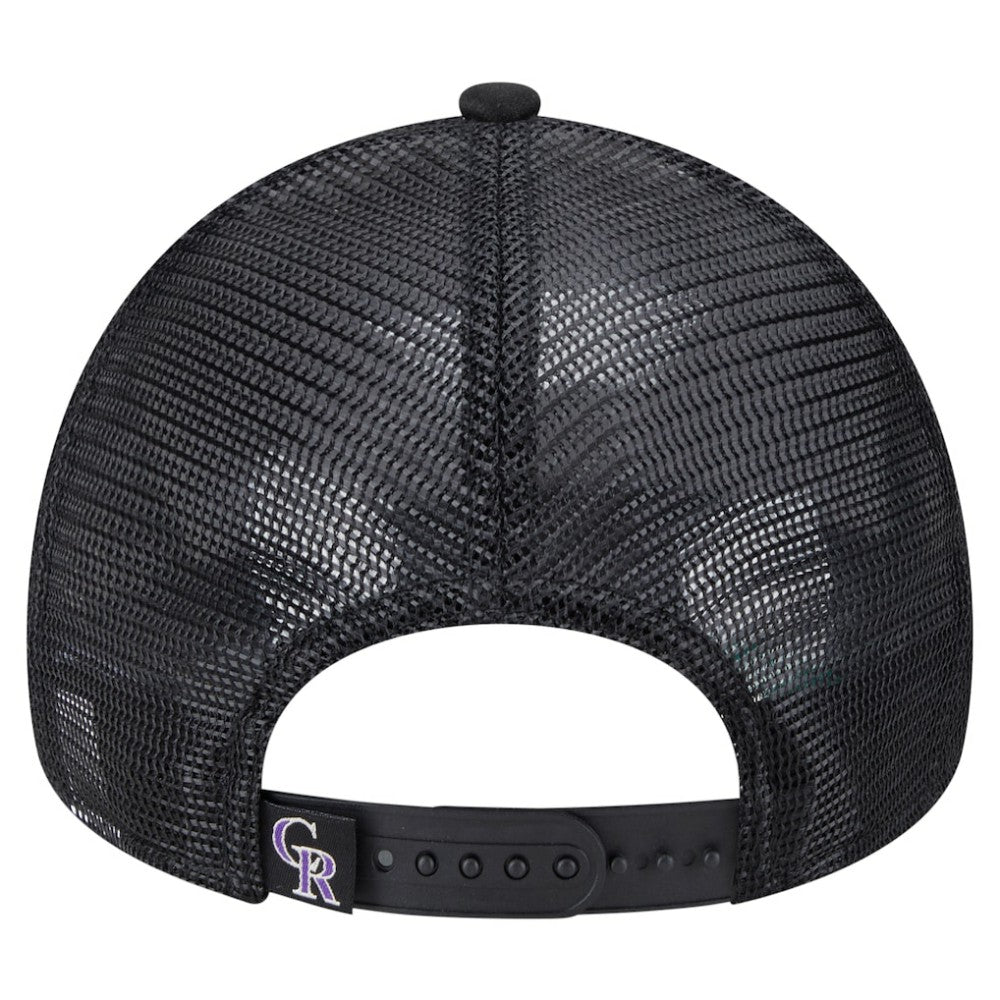 Colorado Rockies New Era Distressed 9FORTY A-Frame Adjustable Trucker Hat - MLB Hats