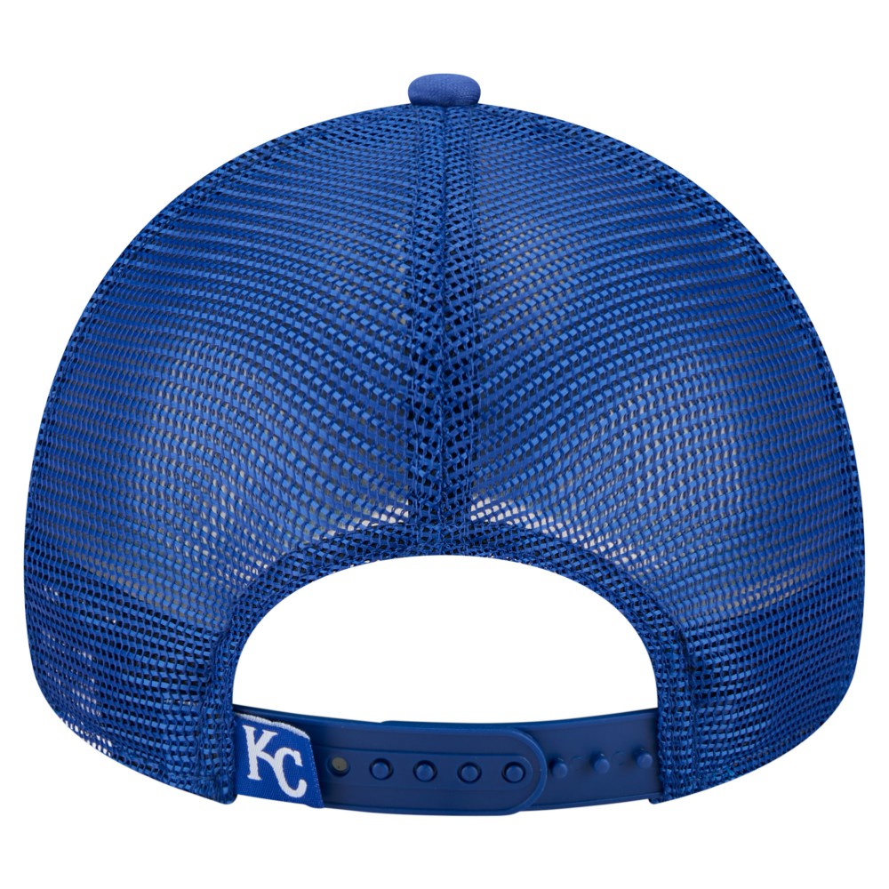 Kansas City Royals New Era Distressed 9FORTY A-Frame Adjustable Trucker Hat - MLB Hats