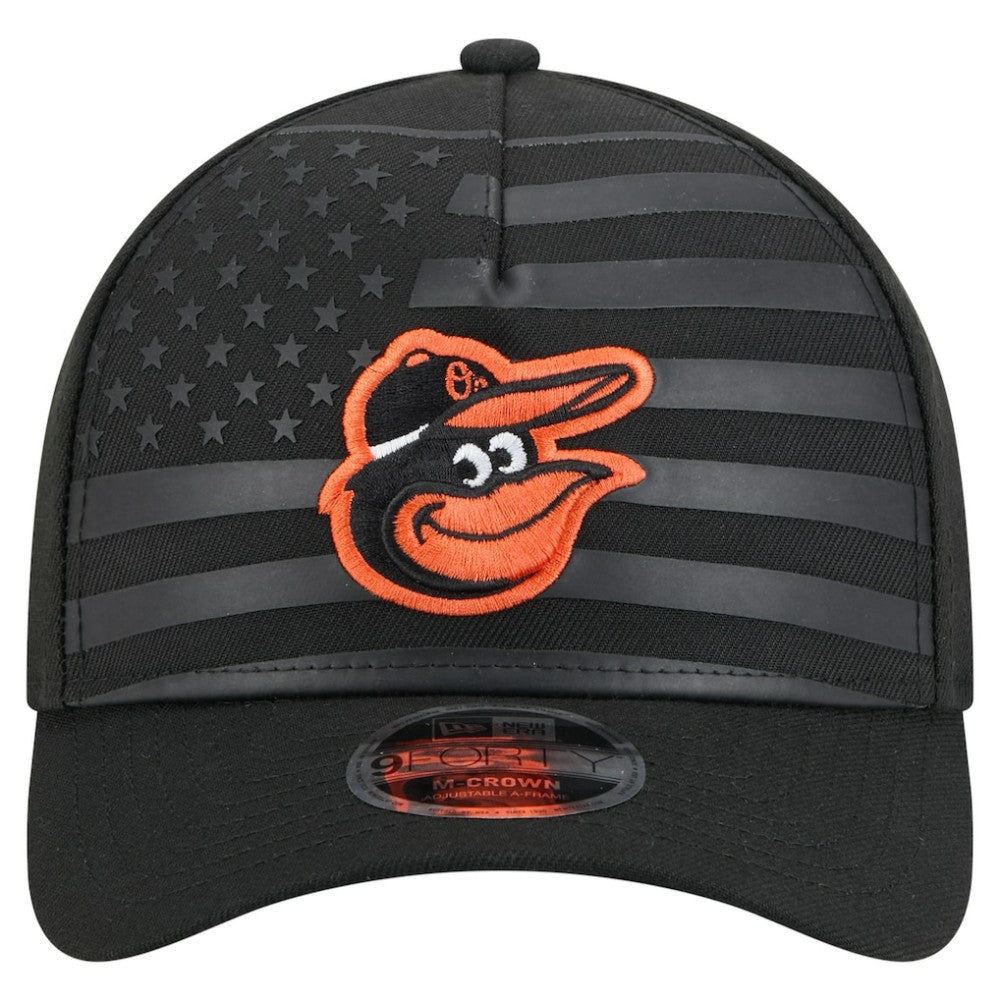 Baltimore Orioles New Era American Flag 9FORTY M-Crown A-Frame Adjustable Hat - MLB Hats