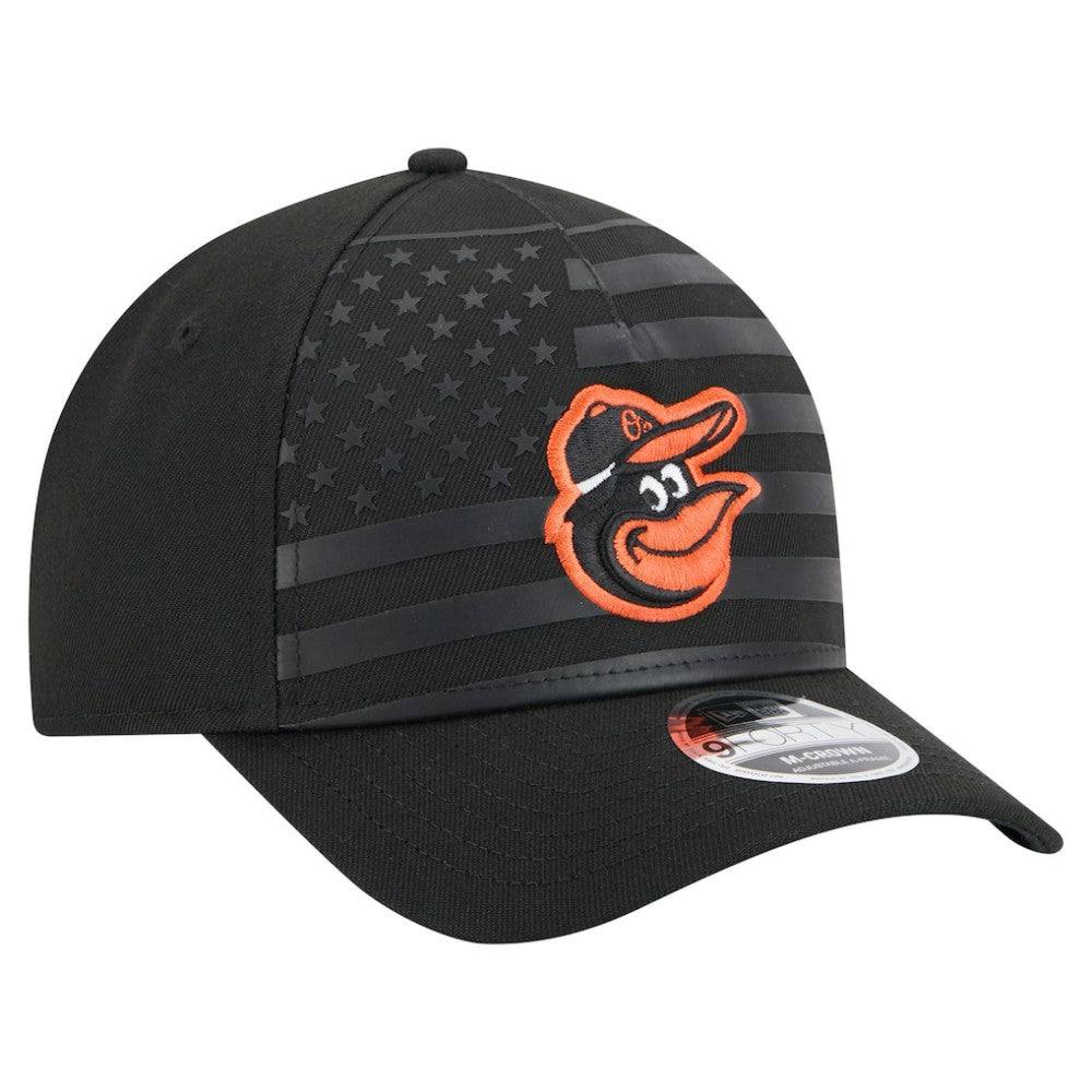 Baltimore Orioles New Era American Flag 9FORTY M-Crown A-Frame Adjustable Hat - MLB Hats