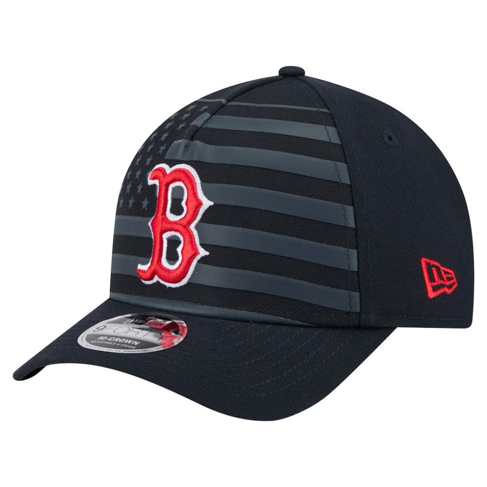 Boston Red Sox New Era American Flag 9FORTY M-Crown A-Frame Adjustable Hat - MLB Hats