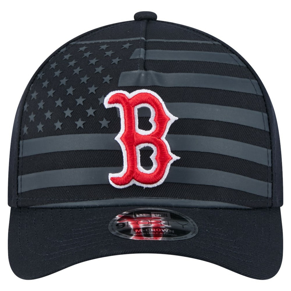 Boston Red Sox New Era American Flag 9FORTY M-Crown A-Frame Adjustable Hat - MLB Hats