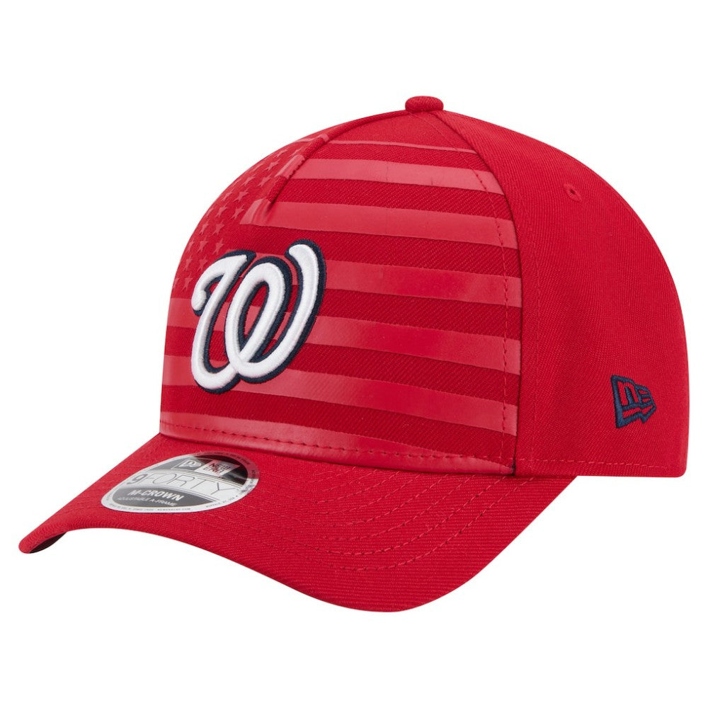 Washington Nationals New Era American Flag 9FORTY M-Crown A-Frame Adjustable Hat - MLB Hats