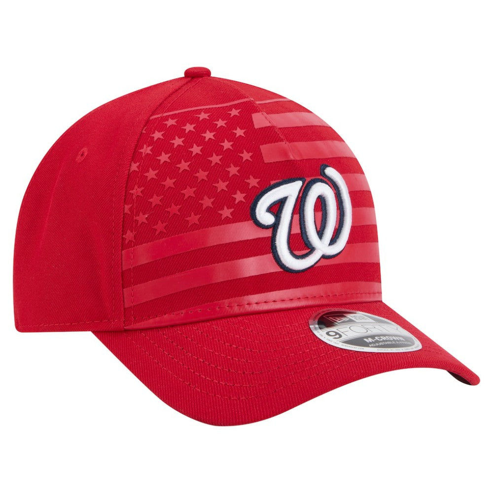 Washington Nationals New Era American Flag 9FORTY M-Crown A-Frame Adjustable Hat - MLB Hats
