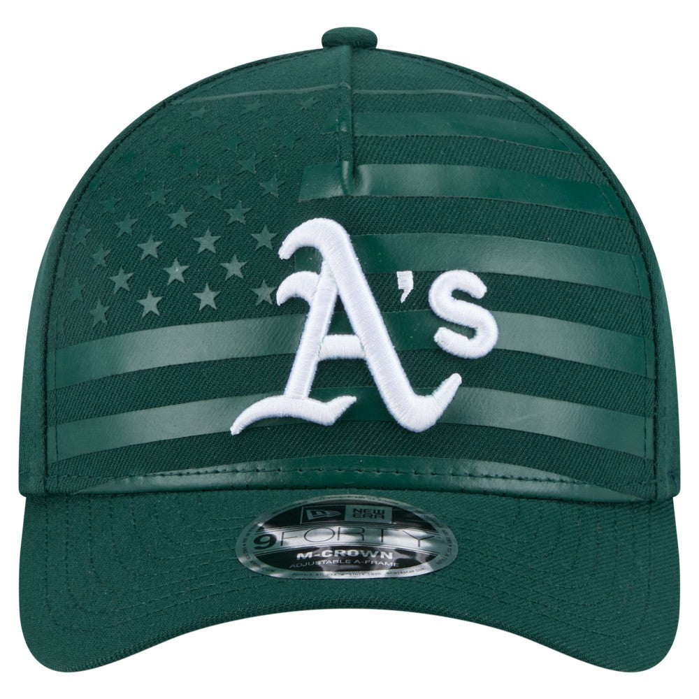 Athletics New Era American Flag 9FORTY M-Crown A-Frame Adjustable Hat - MLB Hats