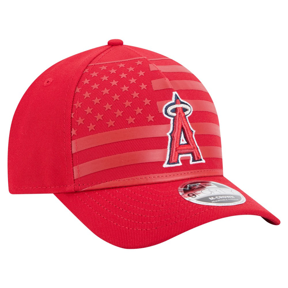 Los Angeles Angels New Era American Flag 9FORTY M-Crown A-Frame Adjustable Hat - MLB Hats
