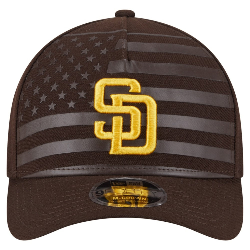 San Diego Padres New Era American Flag 9FORTY M-Crown A-Frame Adjustable Hat - MLB Hats