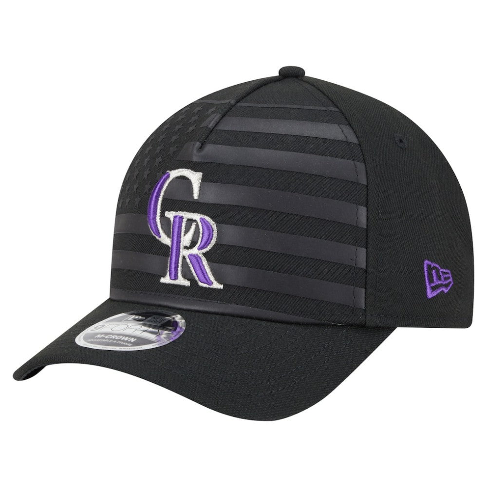 Colorado Rockies New Era American Flag 9FORTY M-Crown A-Frame Adjustable Hat - MLB Hats