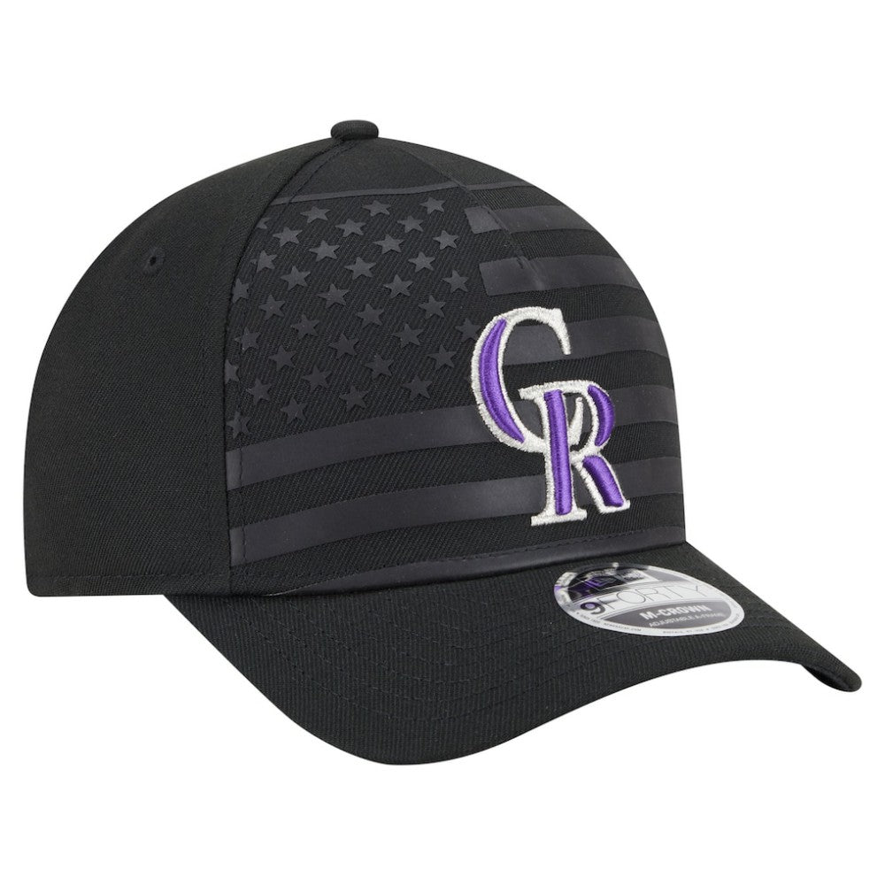 Colorado Rockies New Era American Flag 9FORTY M-Crown A-Frame Adjustable Hat - MLB Hats