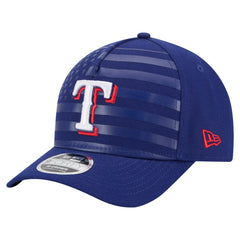 Texas Rangers New Era American Flag 9FORTY M-Crown A-Frame Adjustable Hat - MLB Hats