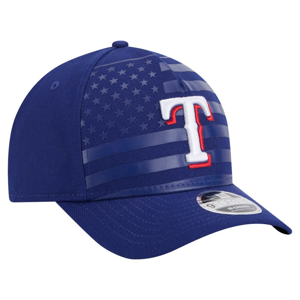 Texas Rangers New Era American Flag 9FORTY M-Crown A-Frame Adjustable Hat - MLB Hats