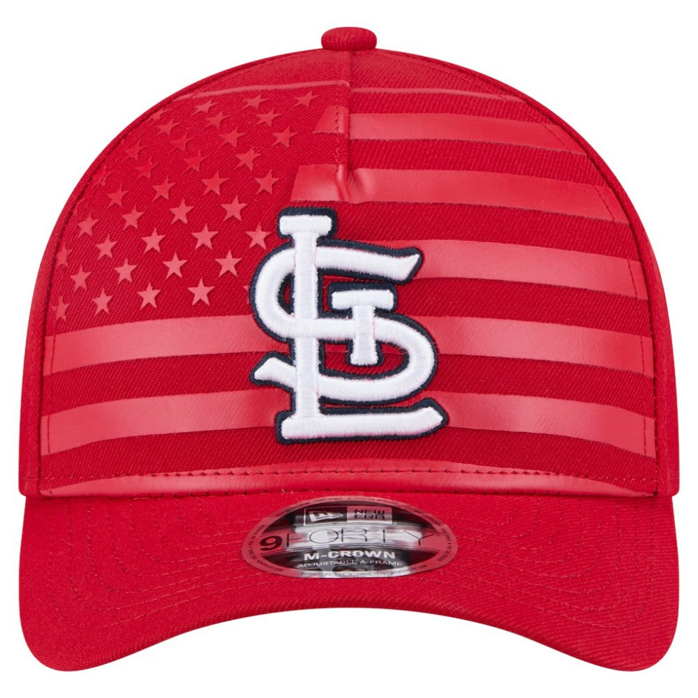 St. Louis Cardinals New Era American Flag 9FORTY M-Crown A-Frame Adjustable Hat - MLB Hats