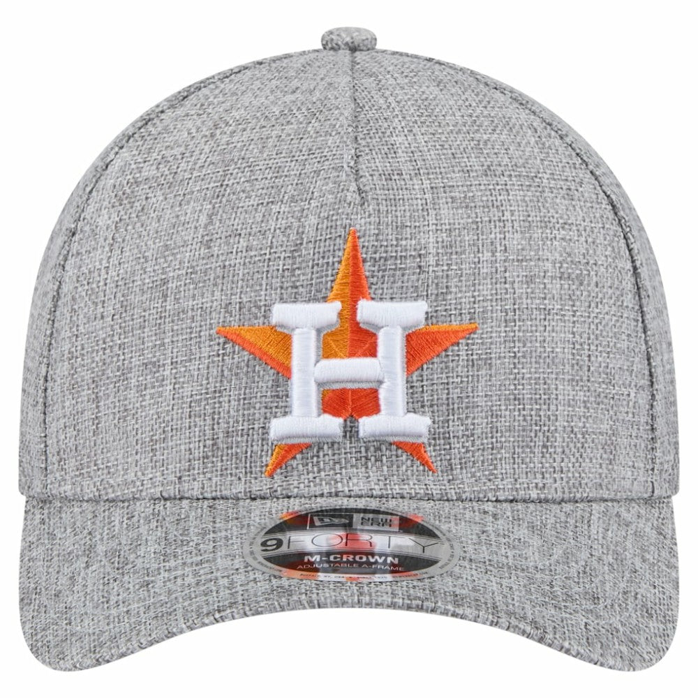 Houston Astros New Era Cotton Weave M-Crown A-Frame 9FORTY Adjustable Hat - MLB Hats