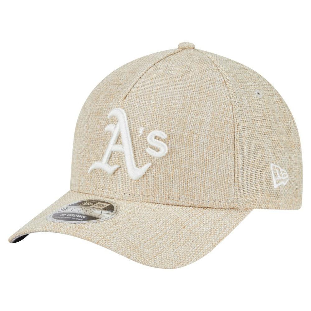 Athletics New Era Cotton Weave M-Crown A-Frame 9FORTY Adjustable Hat - MLB Hats
